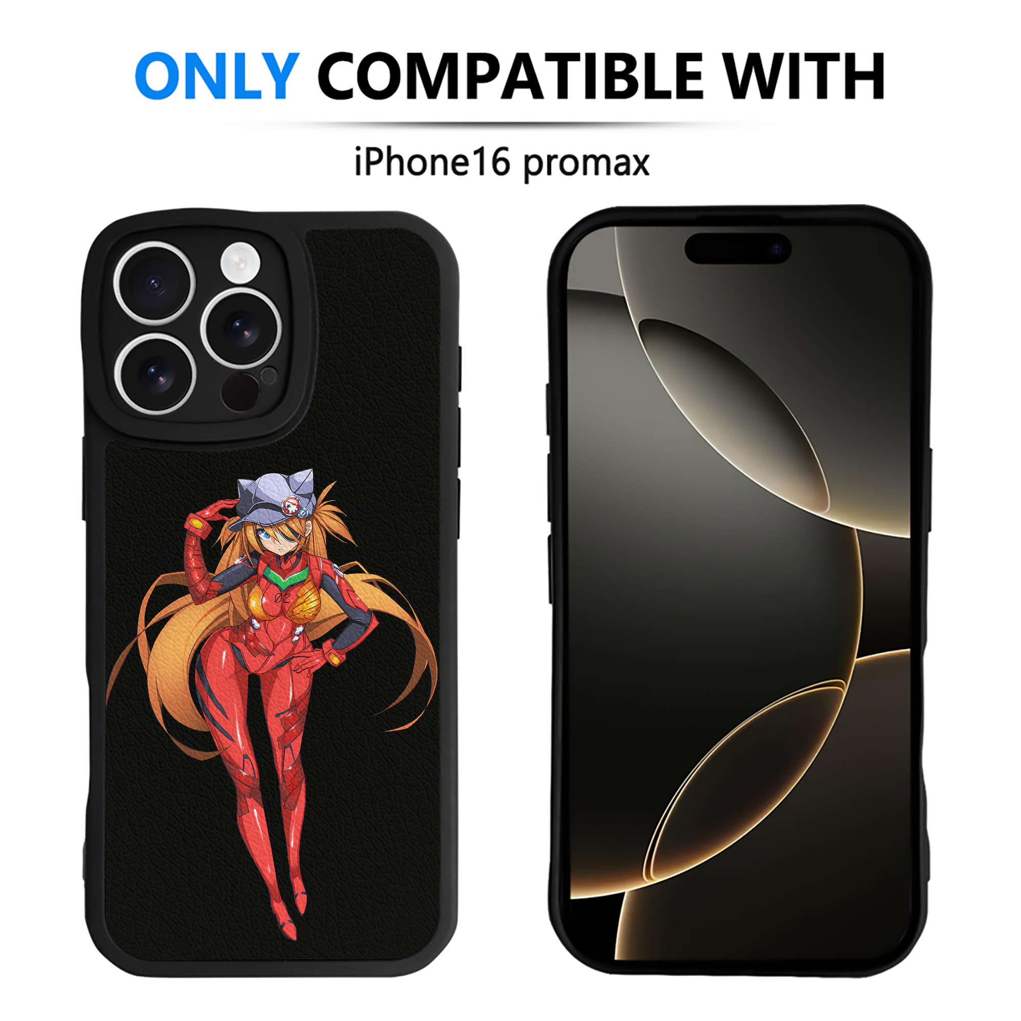 （画像用） EVA 新世紀エヴァンゲリオン 【iPhone 16シリーズ対応】シリコンスマホケース（レザー調） 材質：シリコン